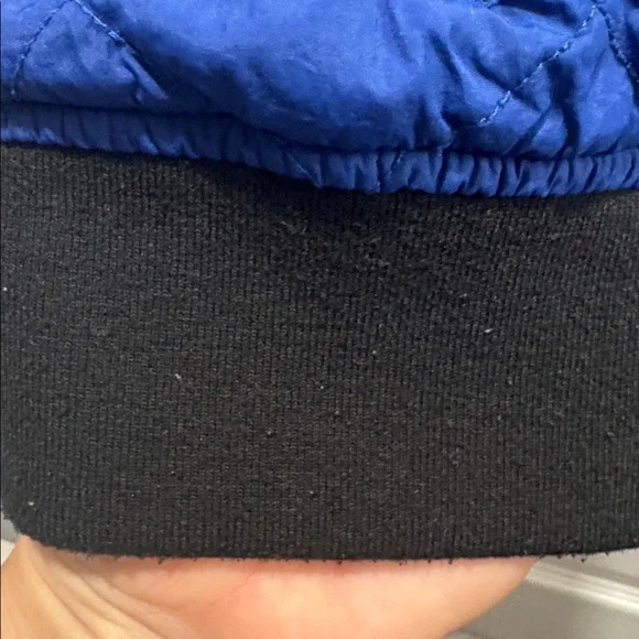 316-Levi's men's diamond quilted bomber jacket in blue - Picture 5 of 11